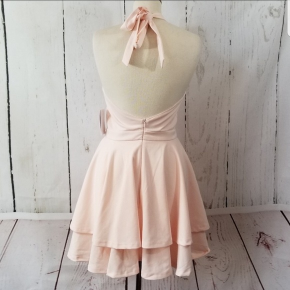 KALANI HILLIKER for Alyce Criss Cross Halter Dress - Picture 5 of 8